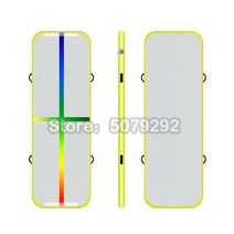 체조에어매트 베스트 셀러 풍선 가정용 튀는 트랙 펌프 트랙 프로모션 가격, 펌프가 있는 3x1x0.1m, 화려한 노란색, 1개