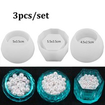 다육이 화분 실리콘 몰드 세트 3-4 개 DIY 핸드메이드 공예 콘크리트 시멘트 점토 거실 장식, 02 3pcs