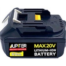 주피터 전동배터리 마끼다 호환 18V 6.0Ah BL1850 1860, 1개