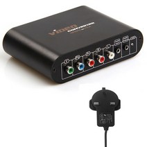 품질 VGA/YPbPr 5RCA 컴포넌트 VGA 모니터 비디오 오디오 컨버터 스위치 PS3 PS2 Xbox 360 Wii PSP HD Box LKV7600, Uk Power Supply, 규격 없음