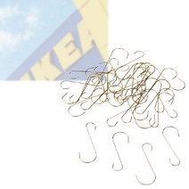 메탈 골드 이케아 빈테르핀트 장식 행거 50개 S자 후크 걸이 고리 S고리
