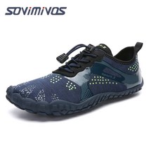 남자를위한 물 신발 맨발의 빠른 건조 아쿠아 양말 카약 보트 타기 하이킹 서핑 산책을위한 야외 운동, 03 BLUE_02 36