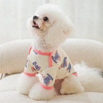 코끼리 프린트 후디 애완견 옷 코튼 셔츠 의류 개 초소형 귀여운 치와와 봄 가을 핑크 소년 마스코트, [06] XXL, [01] 1