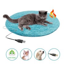 난방 플러시 쿠션 USB 전기방석 애완 담요 고양이, T01-blue, 기본