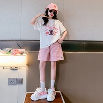 소소키즈 여아 아이스크림 반팔 티셔츠 포켓 반바지 세트 아동 키즈 주니어 여름 팬츠 상하복 130-160