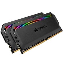 커세어 도미네이터 플래티넘 RGB 32GB2x16GB DDR4 3600PC4-28800 C18 1.35V AMD 최적화 메모리 블랙