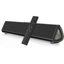 TVPC용 휴대용 사운드 바 105dB Bluetooth 5.0 무선 및 유선 사운드바 2200mAh 배터리 3D 서라운드 홈 시어터 내장형 서브우퍼 프로젝터전화태블릿용 원격, 단일모델명/품번