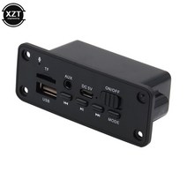 MP3플레이어DC 5V 블루투스 MP3 WMA 디코더 보드 오디오 모듈 USB TF 라디오 무선 FM 수신기 플레이어 2x3, 02 black