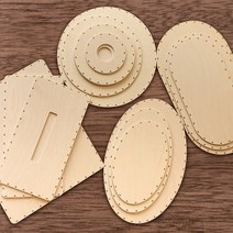 [디지우드] 라탄재료 DIY 라탄바닥판 자작나무UV코팅 라탄공예 합판재료, 3. 원형 ( 150 x 150mm 4t )