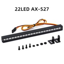자동차 루프 박스 캐리어 루프백 금속 16/22 LED 라이트 램프 지붕 바 1/10 RC 크롤러 자동차 Traxxas TRX4, 02 AX-527 22LED light