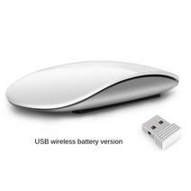 버티컬 마우스 블루투스 5.0 무선 마우스 충전식 사일런트 멀티 아크 터치 마우스 노트북 Ipad Mac PC Macb, 05 2.4G Battery white, 한개옵션1
