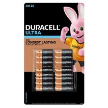 듀라셀 울트라 알카라인 건전지 AA, 20개입, 1개