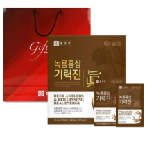 종근당 녹용 홍삼 기력진 70ml x 30p + 쇼핑백 세트, 38세트