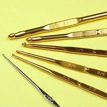 니트러브 튤립 금속 양쪽 코바늘(레이스&모사용), 1-8호