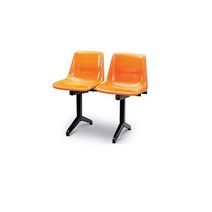 가구클럽 대기용의자 장의자 H1MS2야외벤치 대기의자, 오렌지(W830 X D440 X H690)