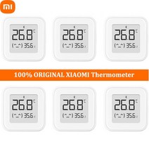 베이비모니터 Xiaomi Mijia 블루투스 온도계 습도계 잉크 스크린 아기 모드 2 년 스마트 온도 습도 모니터 알림, [06] 6pcs