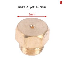 ㅡM5 * 0.75 LPG 가스 온수기 액세서리 액체 및 천연 가스 온수기 노즐 제트 0.64mm 10 개, 02 B