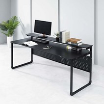누마 감마 1인용 2인용 컴퓨터 책상, CD1760(2인용)-블랙