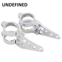 오토바이 헤드라이트 전조등 브라켓 할리 혼다 스즈키 Sportster XL 883 1200 범용 크롬 오토바이 헤드 라, 한개옵션0