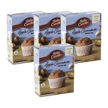 베티크로커 애플 시나몬 팻 프리 머핀 믹스 500g Betty Crocker Apple Cinnamon Fat Free Muffin Mix, 4팩
