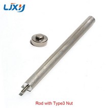 히터봉 LJXH M6 전기 온수기 마그네슘 양극 막대 하수 및 스케일링용 13x30013x20x mm 일반 액세서리, [01] M6, [04] 20x250mm, [03] Rod with Type3 Nut