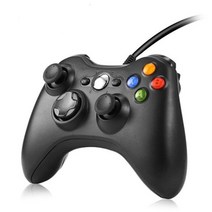 Xbox 360 용 USB 유선 게임 패드 Microsoft PC 게이머 컨트롤러 안드로이드 스마트 TV 박스 조이스틱, [02] Black