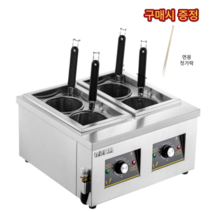 허니앤버니 해면기 업소용 삶는 기계 면탕기 면 우동 국수 전기, 4구 모델