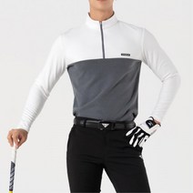 편안한 필드 패션 남자 반집업 긴팔 티셔츠 골프복 골프티셔츠