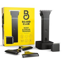 Beard Club 전기 사타구니 헤어 트리머 - BT-Zero 바디 헤어 그루머 교체 가능한 세라믹 블레이드 마그네틱 헤드 방수 무선 충전식 습식 또는 건식 남성 위생 면도기