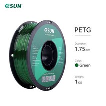 3D프린터 DIY FDM프린터 ESUN PETG 필라멘트 1.75mm 3D 프린터 정확도/- 용 1KG 2.2LBS 스풀 3D 인쇄 재료, 05 Green
