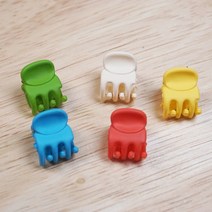 컬러풀 미니집게핀 (5개입) 여아헤어핀 유아머리핀 요일머리핀 포인트집게핀