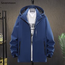 Sevenmoon 오버핏 간략하다 여름남자 데일리 경박스럽다 재킷 (M-8XL)