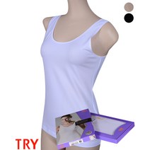 트라이 고급 면 스판 60수 메리야스 여성 런닝 난닝구