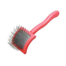 Chris Christensen Big G Dog Slicker Brush for Dogs골드두들 래브라도들 푸들 전문가 같은 신랑 플러프 디탱글 스타일 시간 에너지 절약 산호 라, Small