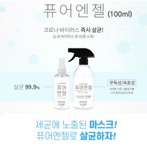 퓨어엔젤 휴대용 100ml 항균 탈취형 가정용 손 소독제 페브리즈