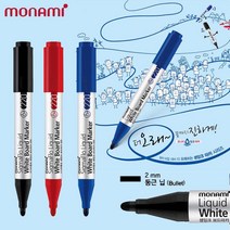 모나미 시그마플로 생잉크보드마카(둥근닙)-더오래사용 화이트보드 마카 문구 팬시 사무용품 필기용품 잉크잔여량확인, 1자루, 빨강색