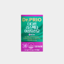 닥터프리오 더다른 건강 리스펙타 여성 유산균 170mg 30캡슐 1개월분, 닥터프리오 건강 여성유산균 170mg 30캡슐