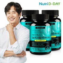 뉴트리디데이 메가렉스 칼슘 마그네슘 아연 비타민D 3병 9개월분, 상세설명 참조, 없음