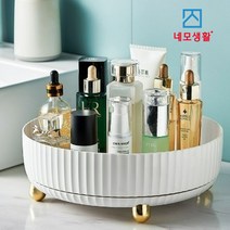 네모생활 회전식 화장대 정리대 당일발송, M, 화이트