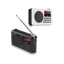 브리츠 BZ-LV990 휴대용 소형 미니 효도 라디오 TF슬롯 재생 LED라이트 무선 블루투스스피커, 블랙