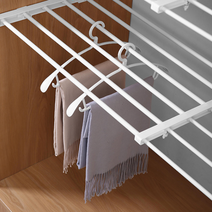 다용도 길이조절 압축선반 압축봉 옷장 세탁실 틈새선반 화이트, 화이트 24x50~80