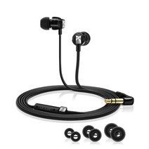 젠하이저 유선 이어폰 CX 3.00 커널형 3.5mm 안드로이드 갤럭시 아이폰 IOS, 블랙