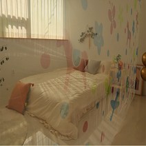charming 차밍 향균 모기장 4~6인용 340x210x200cm 거실모기장 침대모기장 사각모기장 국산모기장 방충망 은하수 사각모기장 캠핑 야외설치 고기집게 증정