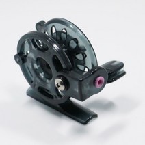 릴 휴대용 미니 플라이 낚시 잉어 겨울 얼음 휠 스풀 태클 기어 오른손 뗏목 바퀴 물고기 액세서리, 01 Black 45