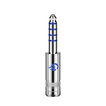 잭 4.4mm 밸런스 플러그 오디오 5 극 수 오로라 로듐 도금 베릴륨 구리 이어폰 커넥터 솔더 어댑터 헤드셋 케이블, [02] 은, 02 Silver_01 1pc