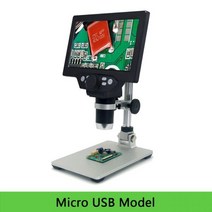 광학현미경 생물 디지털 실체 현미경 천체망원경 운석 쌍안경 고배율 망원경 추천 G1200 Digita 7 quot12MP 11200X 전자 삼안 연속 확대 돋보기, UK Plug+Micro USB Model