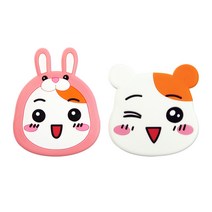 에비츄_실리콘_손거울_휴대용거울_캐릭터거울_미니손거울_미용소품, 토끼에비츄1개