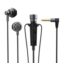 3.5mm 유선 이어폰 콘덴서 마이크 볼륨 조절 가능한 인이어 헤드폰 온라인 채팅 헤드셋 360도 픽업 이어 버드, [03] Black