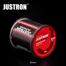 낚시줄 낚시용품 JUSTRON 500m 낚시 라인 다이와 6 색 슈퍼 강력 모노 필라멘트 나일론 태클 바다 플루오로, 5.0, 02 Red_11 5.0
