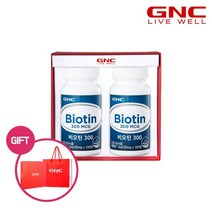 GNC 건강식품 비타민 비타민C [GNC] 비오틴 플러스 세트 (100정x2개), 상세 설명 참조, 단일옵션